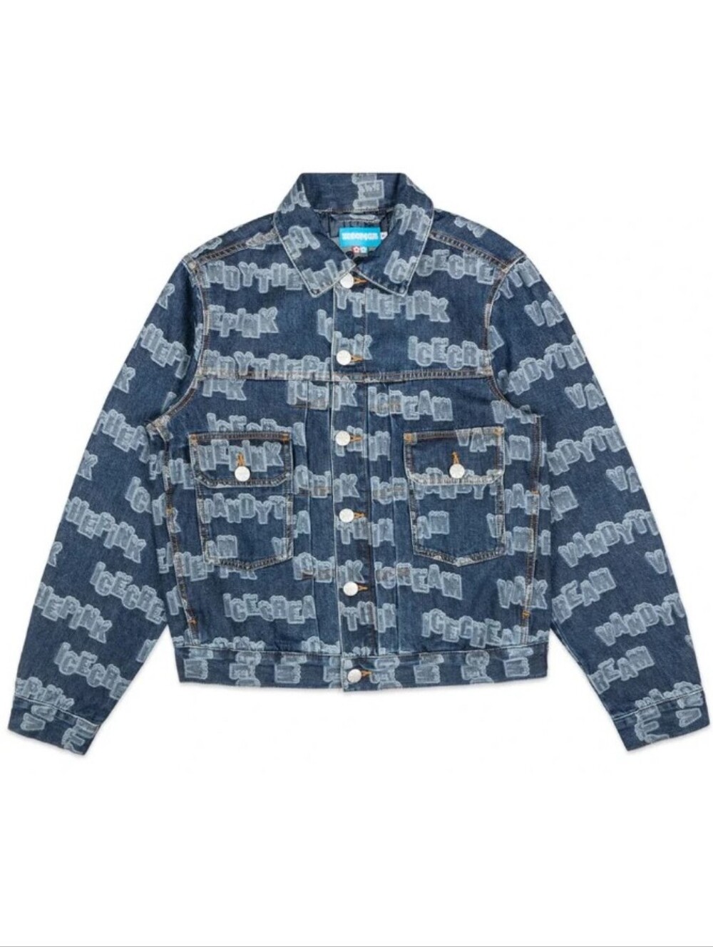 Ice Cream x Vandy All Over Denim JacketJacquard Indigo- S